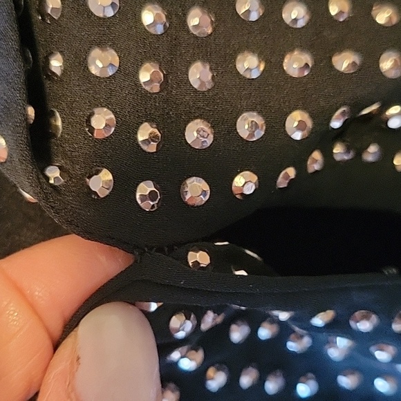 L'AGENCE Rhinestone Embellished Silk Top - Picture 3 of 8